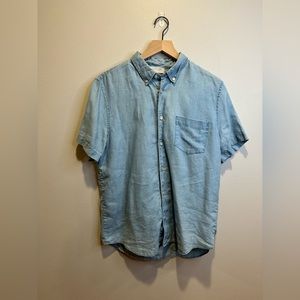 Everlane 100% linen button down size medium